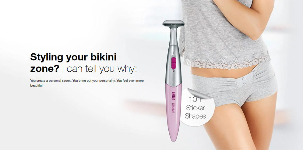 Braun FG1100 Silk Epil Bikini Styler 3 in 1 Trimmer Hair Removal for Women
