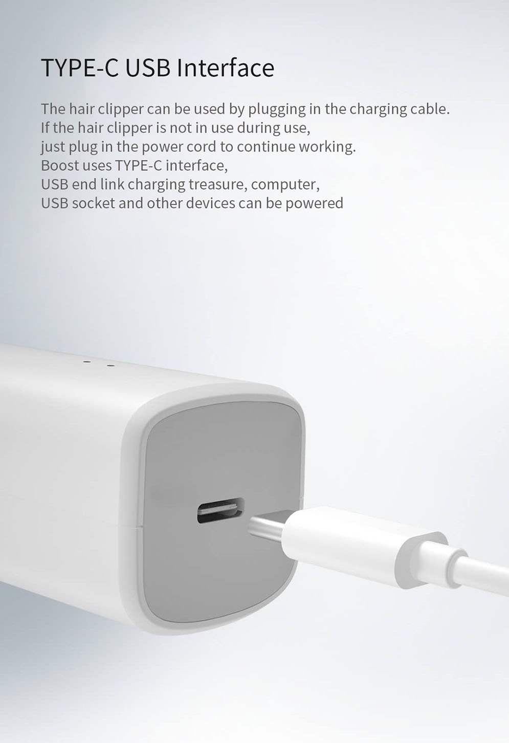 Xiaomi ENCHEN Boost USB Electric Hair Clipper Trimmer for Men