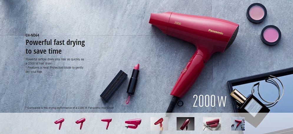 Panasonic EH-ND64 Essential DryCare Powerful Hair Dryer for Women