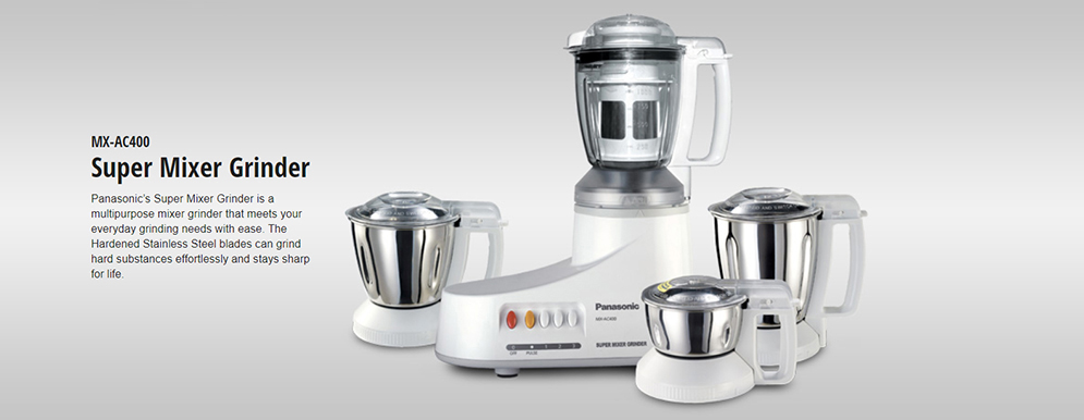 Panasonic MX-AC400 8 in 1 Super Mixer Grinder