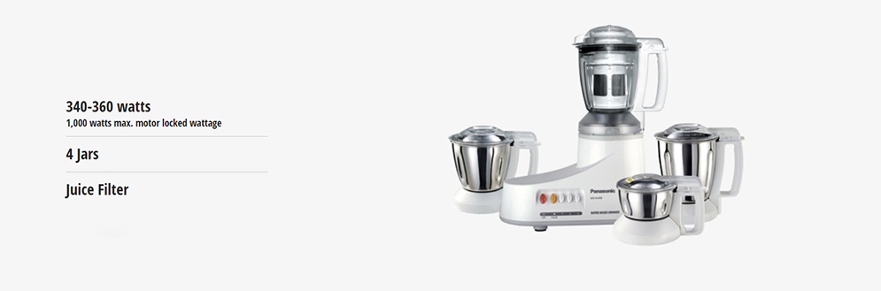 Panasonic MX-AC400 8 in 1 Super Mixer Grinder