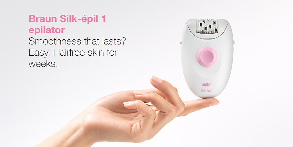 Braun Silk-Epil 1 1370 Legs and Body Epilator for Women
