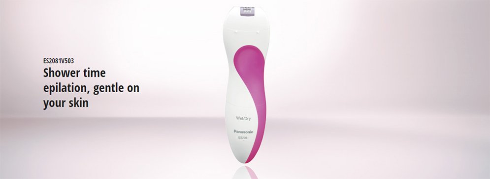 Panasonic ES2081V Wet and Dry Foam Epilator for Women