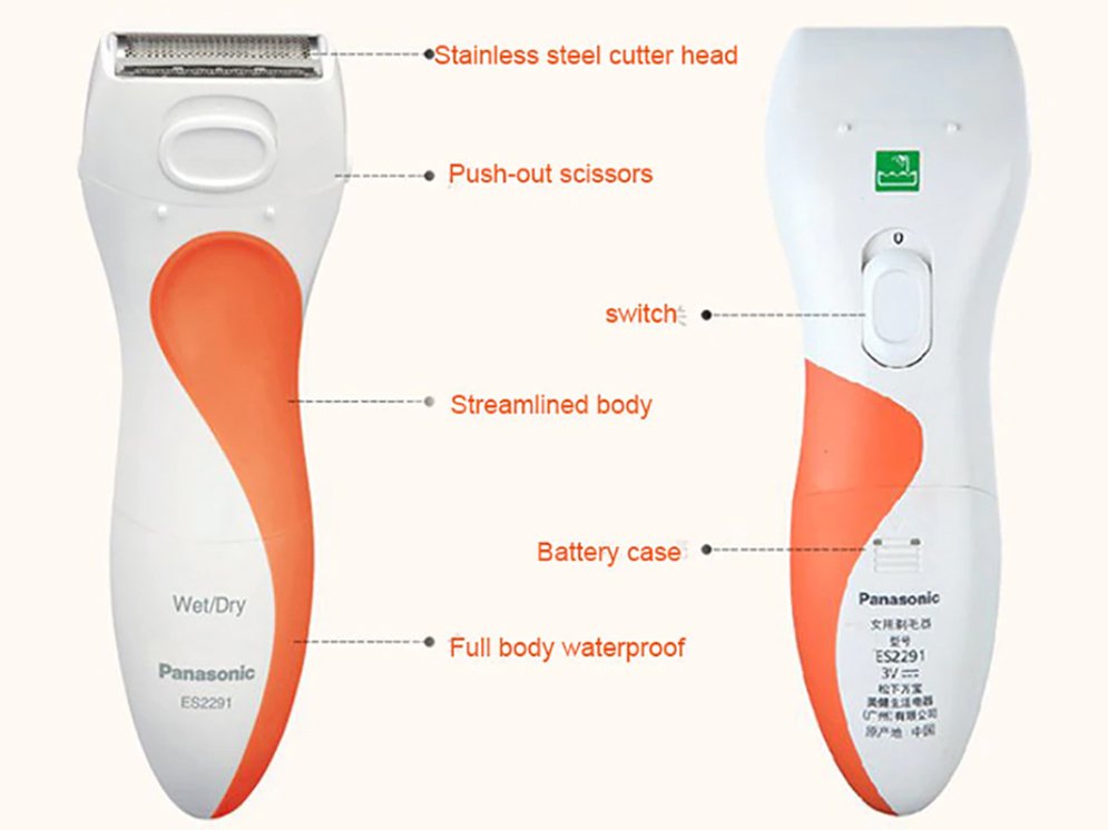Panasonic ES2291D Wet and Dry Lady Shaver for Women