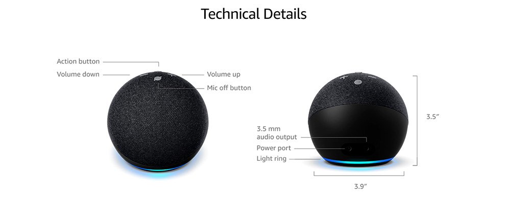 Echo Dot 4th Gen Smart Speaker with Alexa