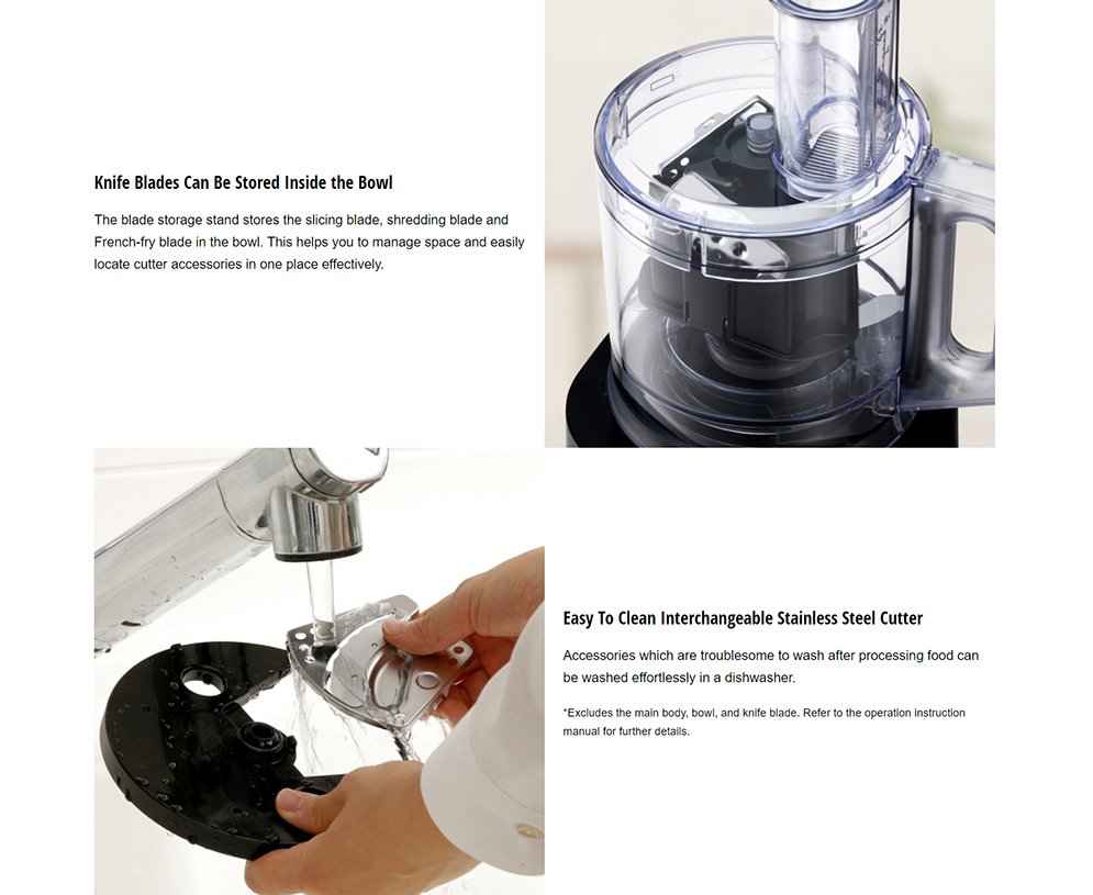 Panasonic MK-F510 Compact Food Processor 9-in-1 with 25 Functions