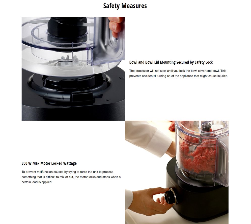 Panasonic MK-F510 Compact Food Processor 9-in-1 with 25 Functions