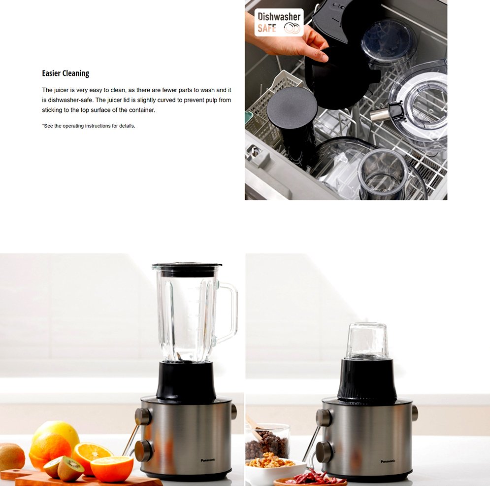 Panasonic MJ-CB800 Juicer and Blender for Fresh, Smooth Juicing