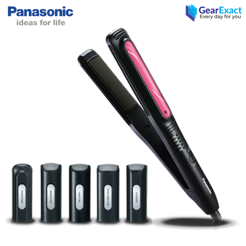 Panasonic EH-HV52 Multi-Styling Straight and Curl Hair Straightener for Women