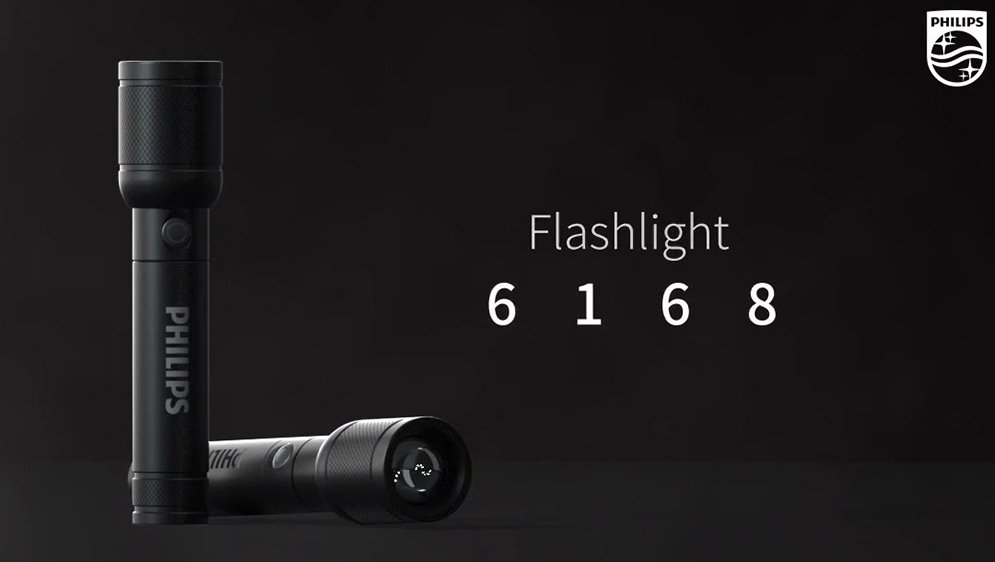 Philips SFL6168 Compact Powerful Bright LED Flashlight