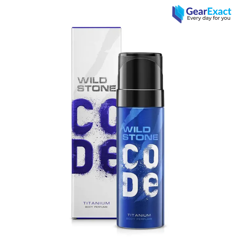 Wild Stone-Code Titanium No Gas Body Perfume for Men