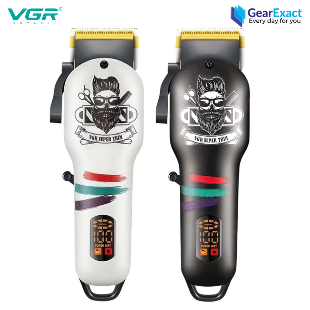 VGR V-699 Cord and Cordless Hair Clipper Salon Series with Taper Lever Adjustment for Men