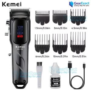 Kemei KM-1550 Professional Hair Clipper and Beard Trimmer Salon Series for Men