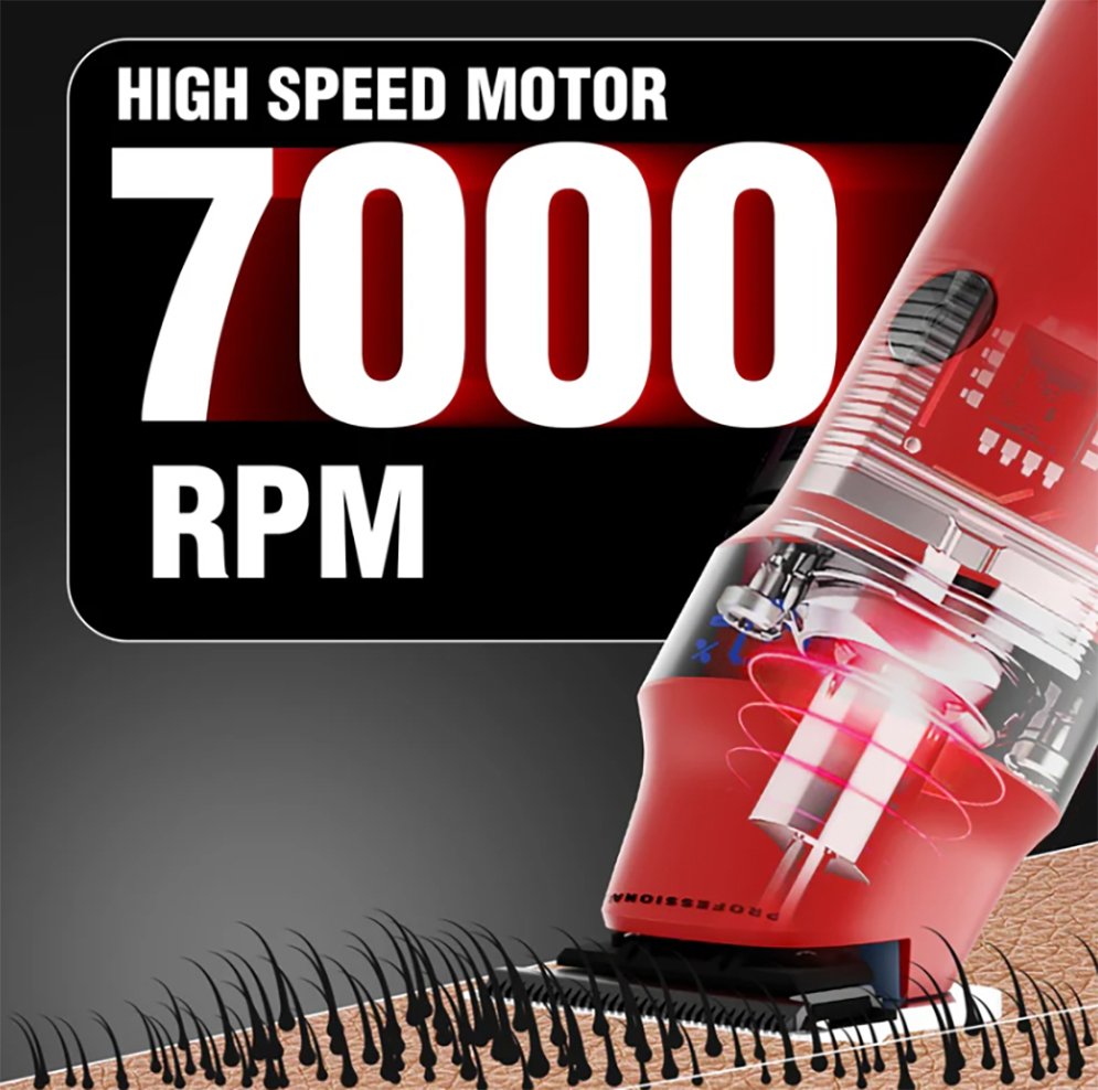 VGR V-987 Rosso Professional Beard and Moustache Trimmer for Men