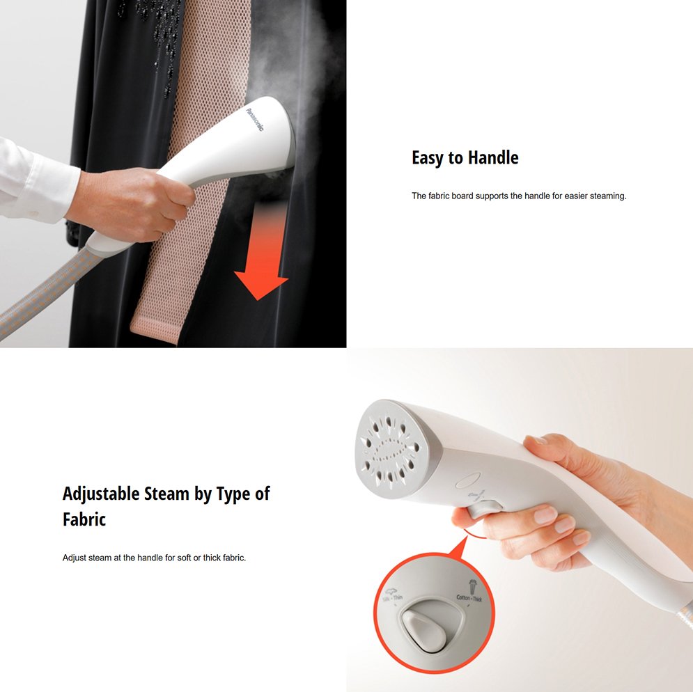 Panasonic NI-GWE080 Garment Steamer Double Adjustable Pole Stand