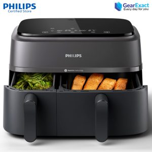 Philips NA350/00 Dual Basket Airfryer 3000 Series with Rapid Air Technology