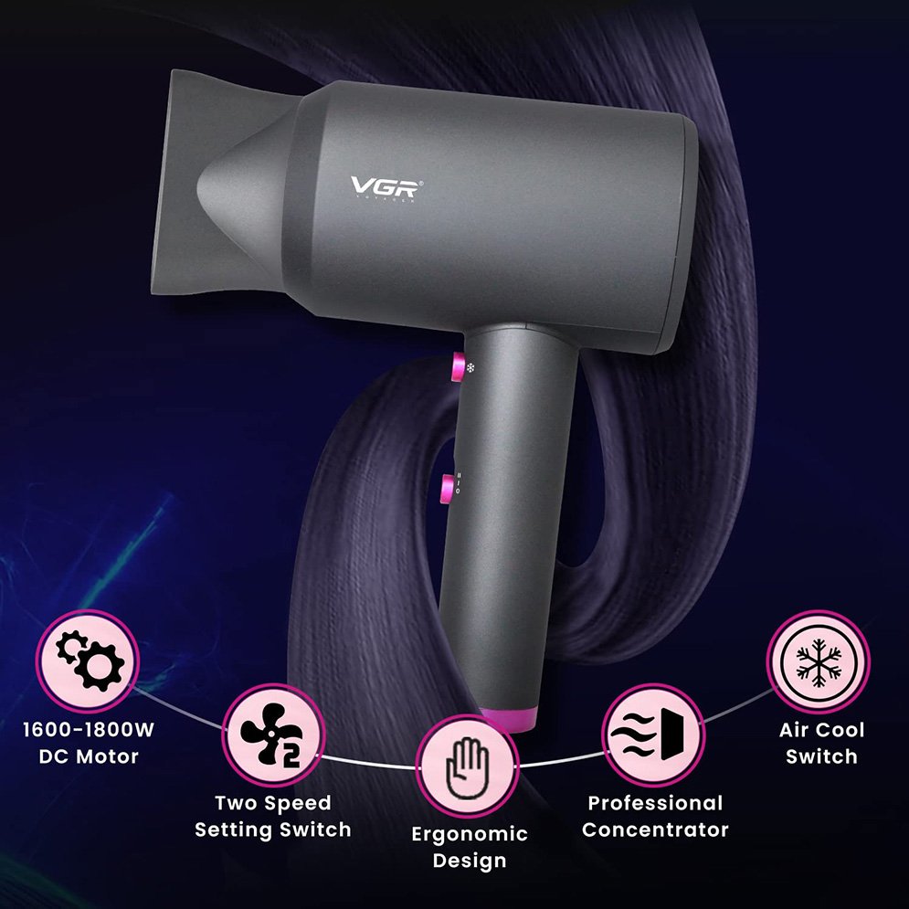 VGR V-400 Essential DryCare Hair Dryer Salon Series for Women