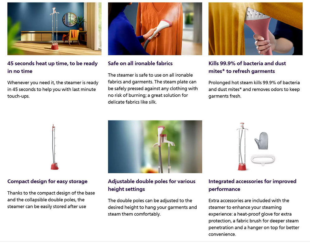 Philips STE1020/40 Garment Steamer 1000 Series