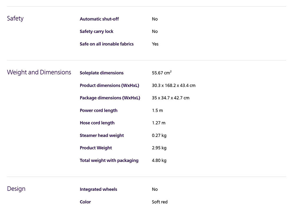 Philips STE1020/40 Garment Steamer 1000 Series