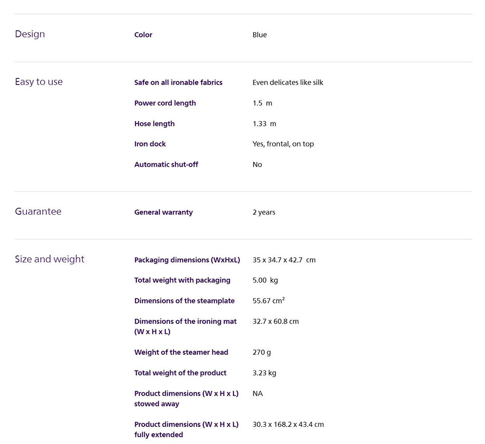 Philips STE1040/20 Garment Steamer 1000 Series