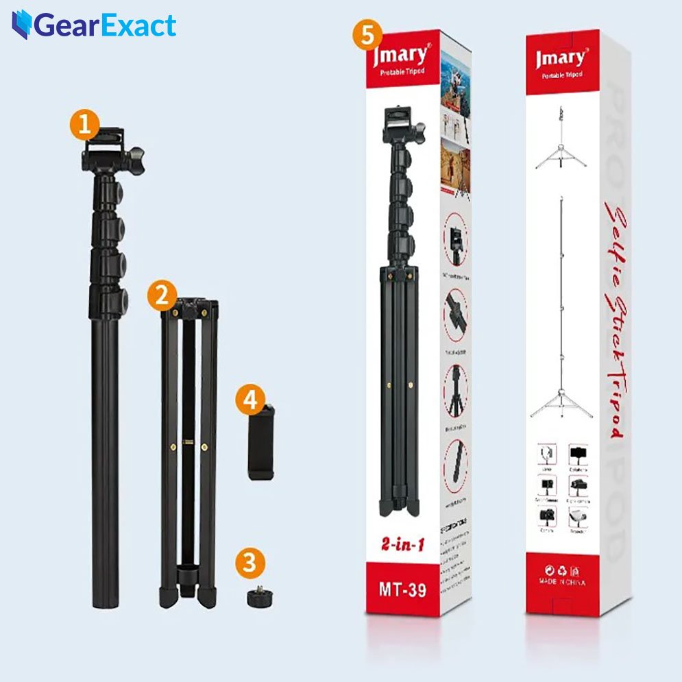 Jmary MT-39 2-in-1 Portable Tripod & Selfie Stick