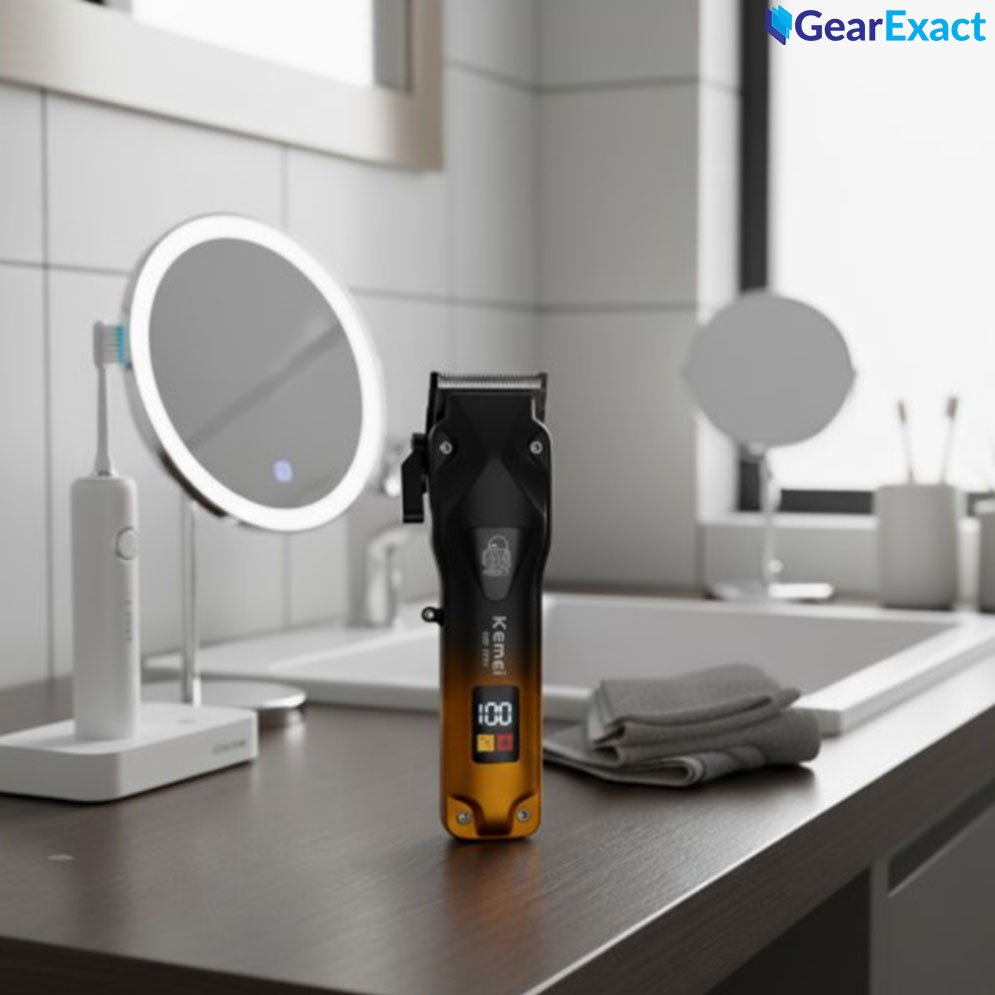 Kemei KM-1781 Cordless Hair Clipper and Beard Trimmer for Men