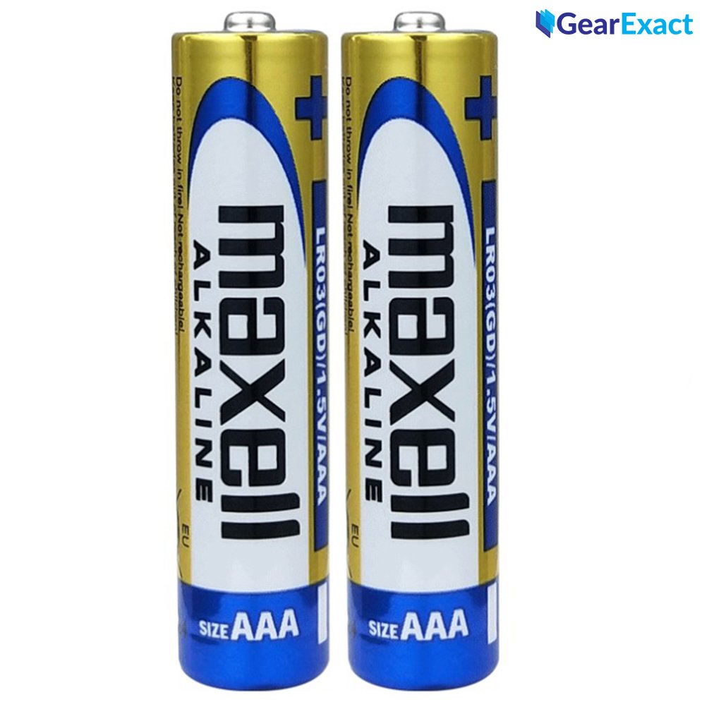 Maxell LR03 (GD) 2B AAA Alkaline/Alcaline Batteries Bundle of 2 Piece