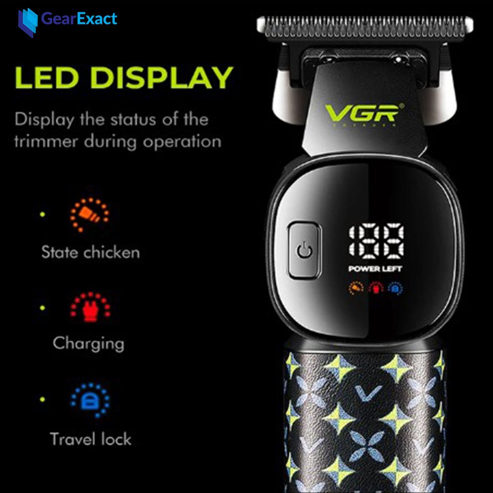 VGR V-185 Professional Hair Clipper and Beard Trimmer Salon Series for Men