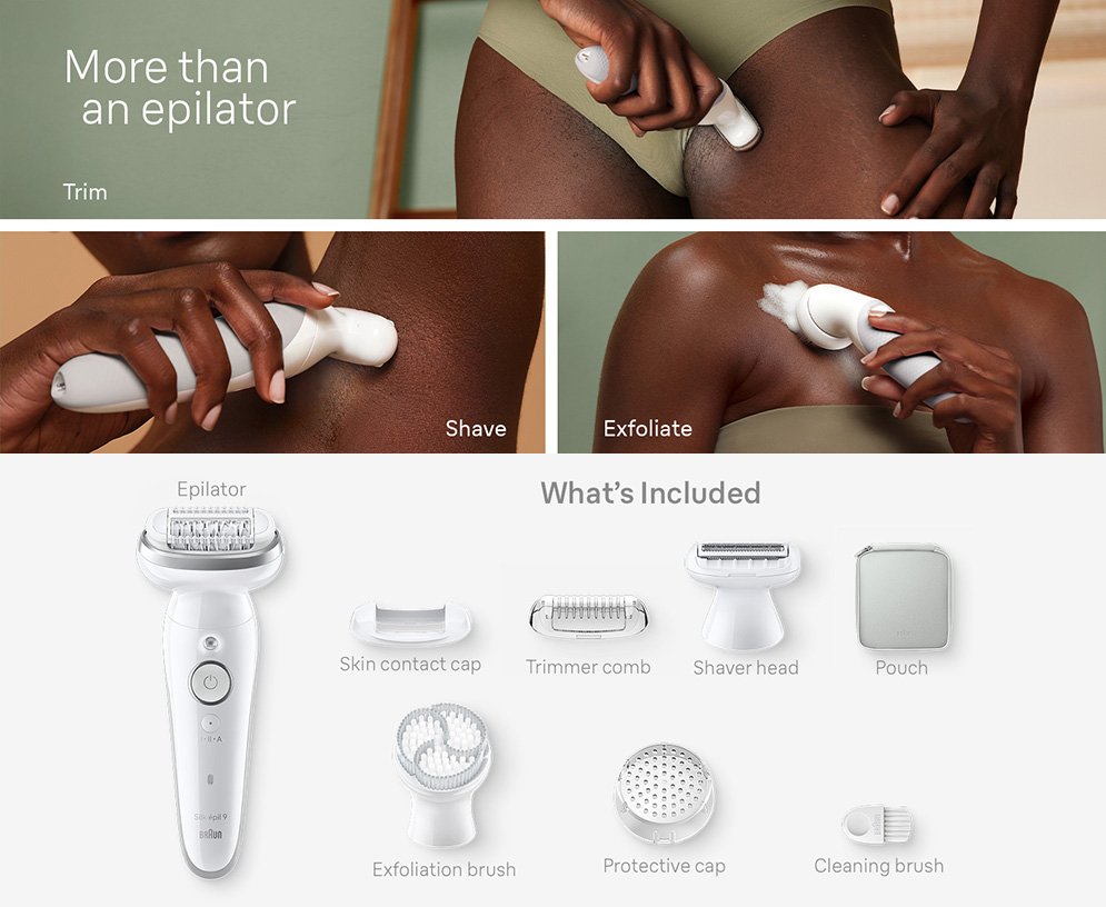 Braun SES9-061 Silk-epil Series 9 Wet and Dry Epilator for Women