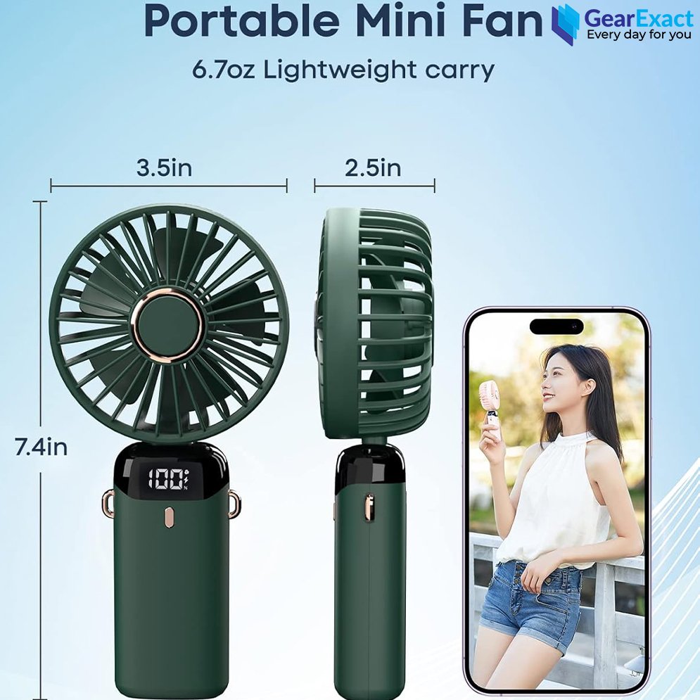 Portable REP-05 LED Digital Display Mini Fan