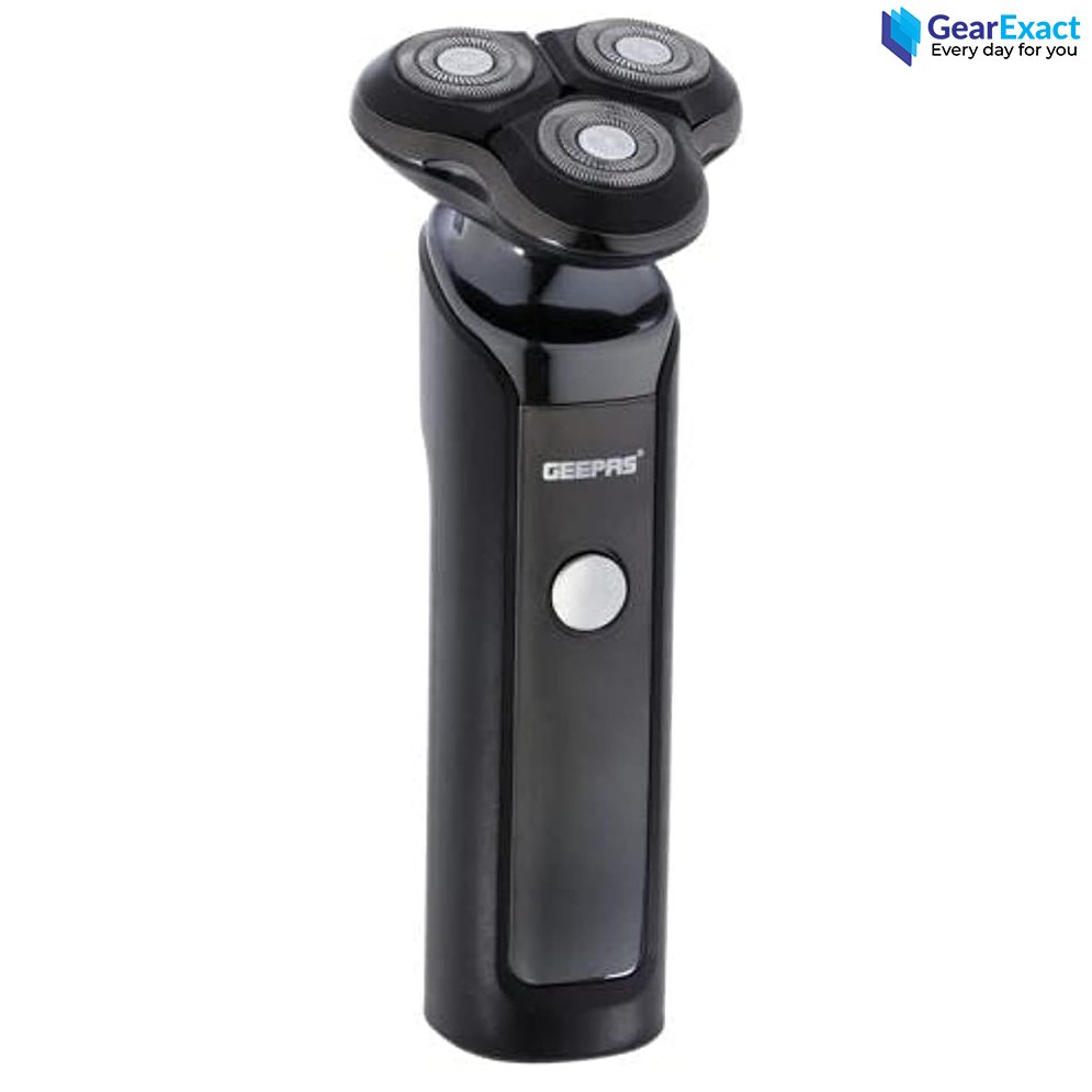 Geepas GSR57501N Rechargeable 3-Head Rotary Shaver for Men