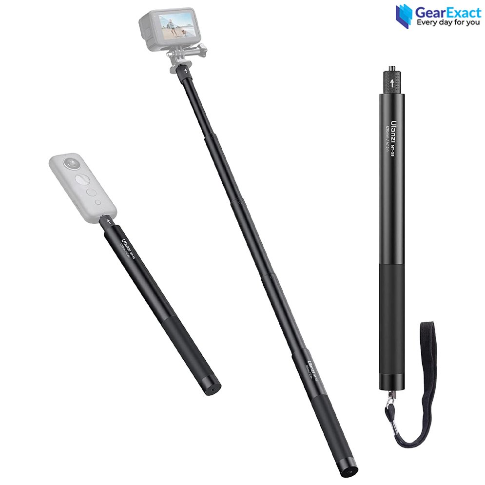 Ulanzi MT-58 Invisible Selfie Stick Pole for Insta 360 and Action Cameras