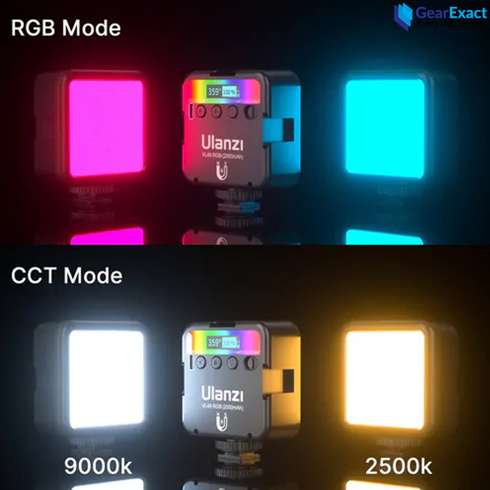 Ulanzi VL-49 RGB Rechargeable Mini LED Video Light
