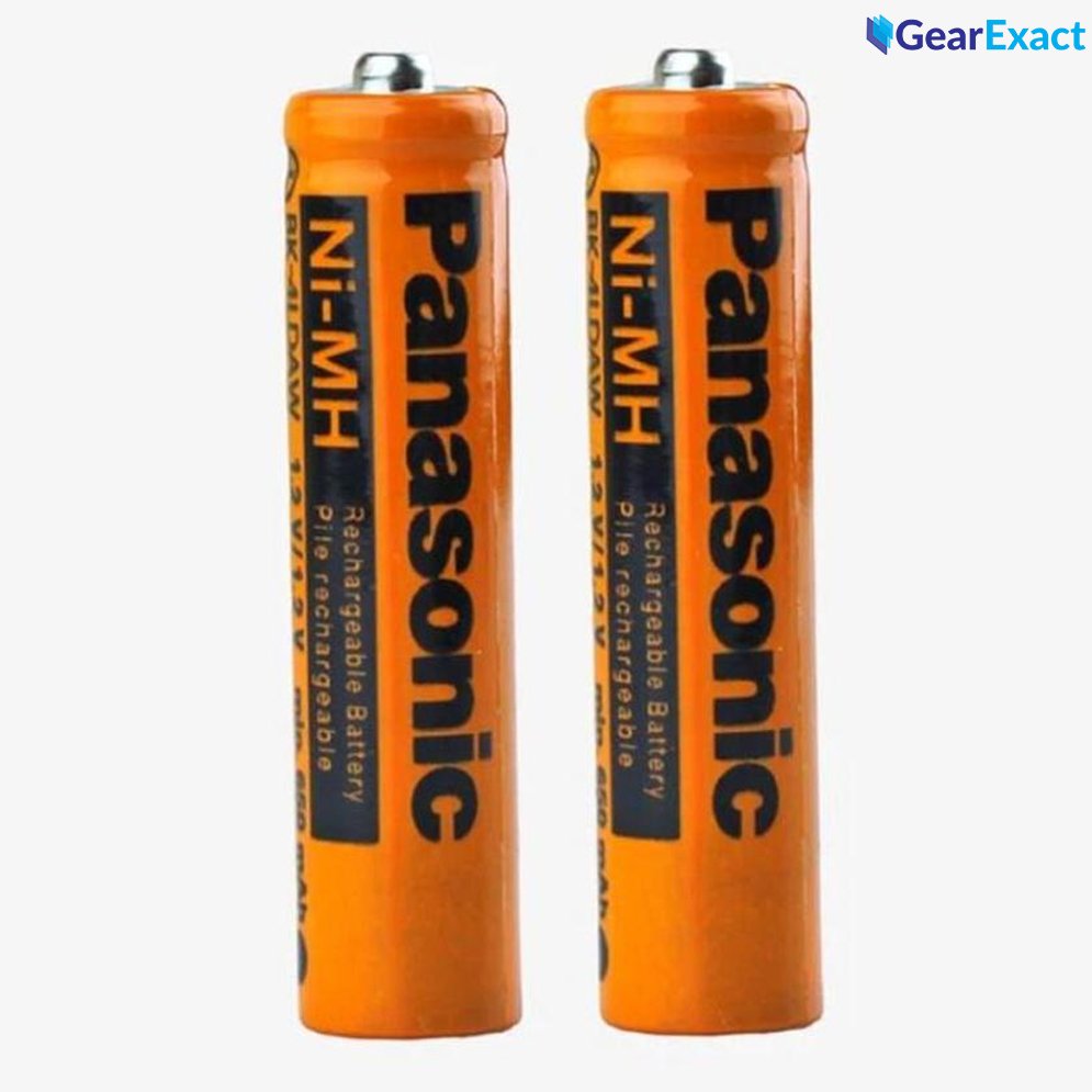 Panasonic 1.2V AAA Ni-MH 630 mAh Rechargeable Battery Bundle of 2 Piece