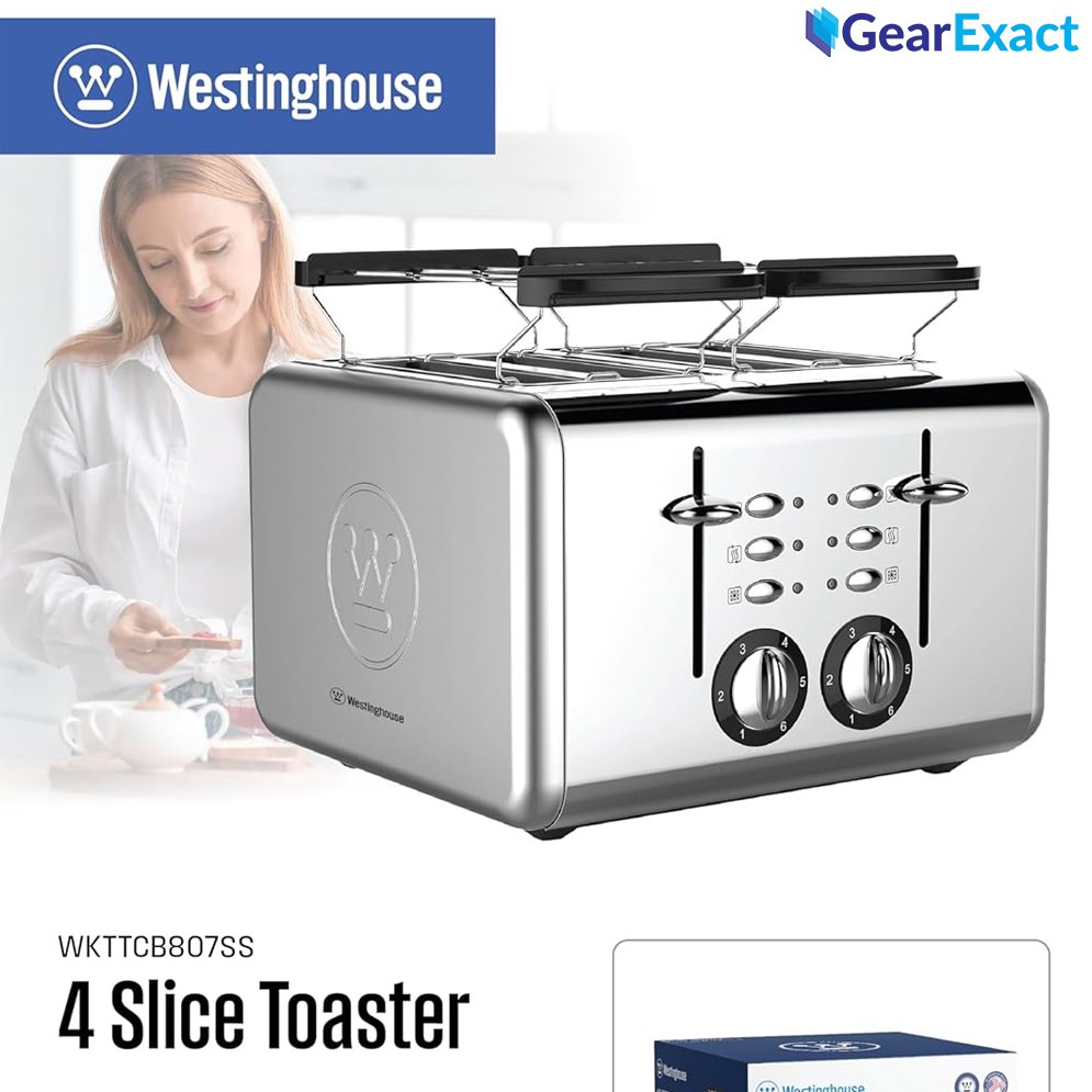 Westinghouse WKTTCB807BK Compact 4 Slice Toaster